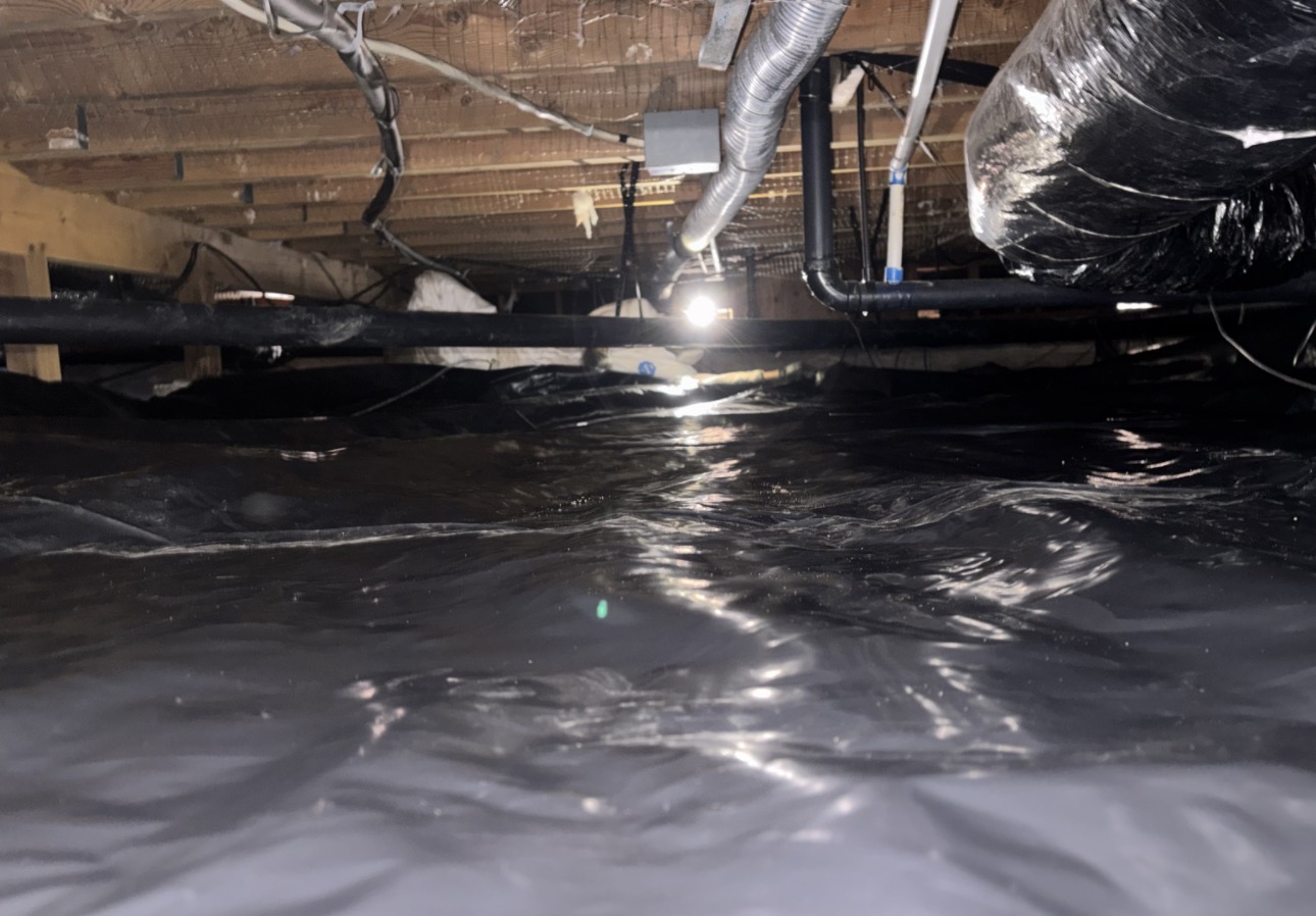 Vapor barrier install by Nature Pacific Pest